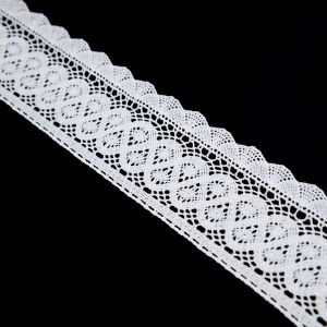 Cotton lace 65 mm / White