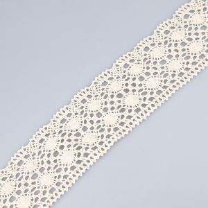 Cotton lace 75 mm / Cream