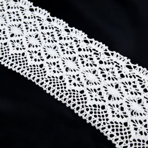 Cotton lace 95 mm / White