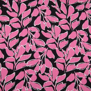 Printed polyester / Bold leaves
