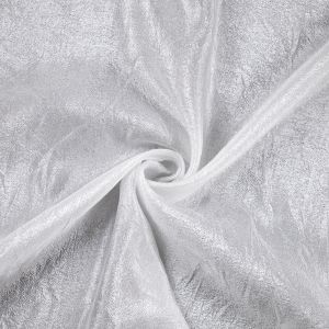 Plain crepe fabric / White