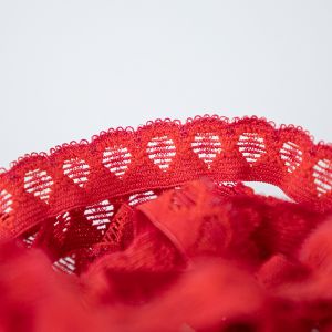 Stretch lace 12 mm / 412P Red
