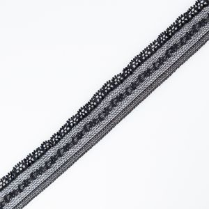 Stretch lace 21 mm / Black