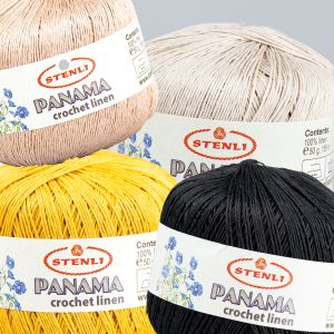 Linen crochet yarn Stenli Panama 50 g / Different shades