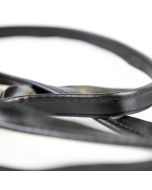 Faux leather piping cord 10 mm / Black