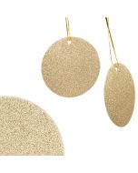 Glitter gift tags / Gold