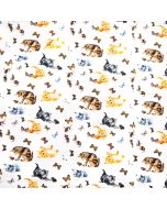Digital-print cotton fabric / Cats