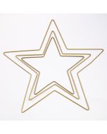 Star-shaped wire fraqme / Gold / Different