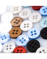 Plastic button / 11 mm / Different tones