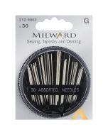 Milward Hand Needles set in plastic box 30pc