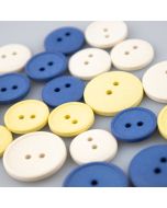 Recycled cotton fibre button / 2 Sizes / Different shades