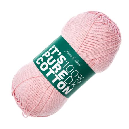 Yarn James C Brett It´s 100% Pure Cotton IC06 Light Pink