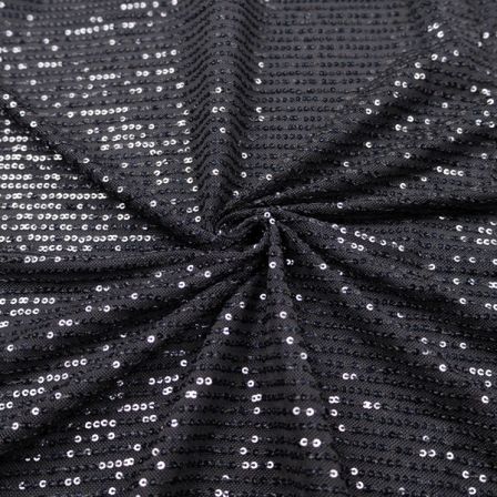 Sequin fabric Black