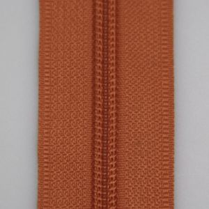 5 mm open-ended zipper with one slider 45 cm / Brick brown 283
