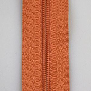 3 mm zip 8 cm / Brick brown 283