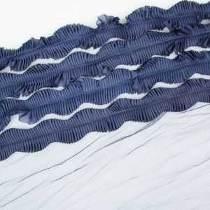 4-Stripe pleated ribbon / Different shades