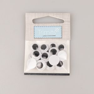 Glue On Moving eye / 10 mm black