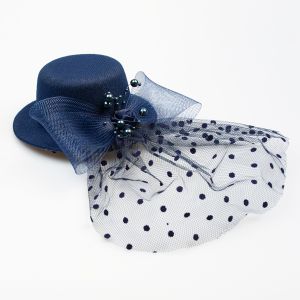 Felt mini hat / Big / Blue