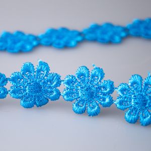 Big flower ribbon / Turquise