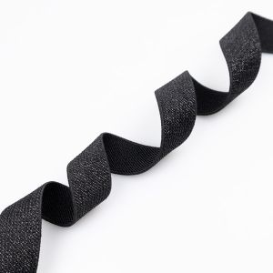 Elastic lurex 20 mm / black
