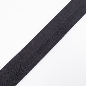 Herringbone twill tape trim 30 mm CO/PES / 332 Black