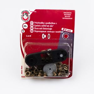 Eyelets "LORD" 4/8 mm 20 sets / oxide