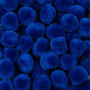 Acrylic pom-poms set 6 mm / Blue