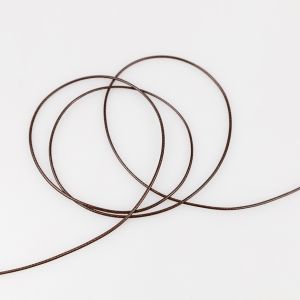 Braided and reinforced cord 1 mm / Brown 304