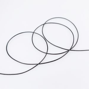 Braided and reinforced cord 1 mm / Black 332