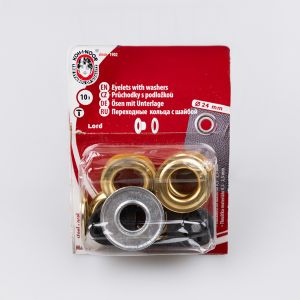 Eyelets "LORD" 12/24mm 20set / Gold