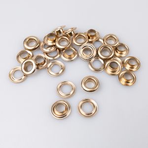 Eyelets 8 mm 20 pcs / gold
