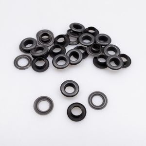 Eyelets 8 mm 20 pcs / oxid black