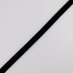 Elastic Velvet ribbon 9 mm / Black