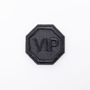 Iron-on motifs 25 mm / VIP / Black