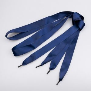 Satin shoelaces 20 mm 130 cm / Blue 330