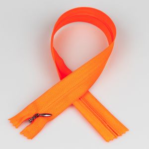Closed end invisible zip 40 cm / Fluorescent Orange 336