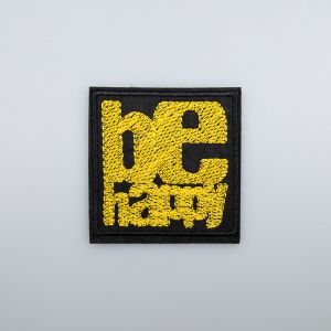 Iron-on motif Be Happy!