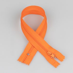 3 mm zip 30 cm / Orange 158