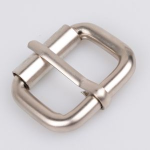 Buckle with roller 27 mm / Nickel Matt