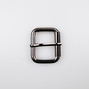 Buckle with roller 35 mm / Nickel Black