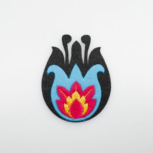 Iron-on motif ETNO FLOWER 5 cm