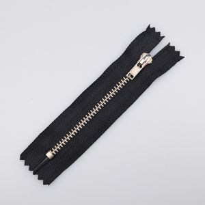4 mm Jean Zipper 10 mm / Black-nickel