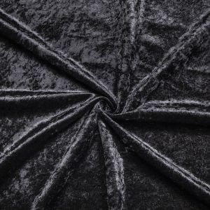 Curtain velvet Super Crush / Black
