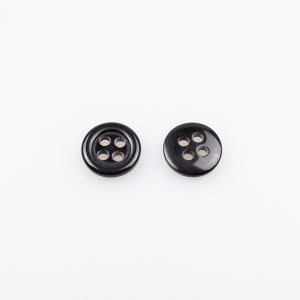 Simple button / 10 mm / Black