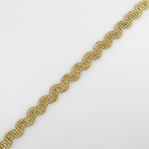 Lurex Braid 10 mm / Black-Gold