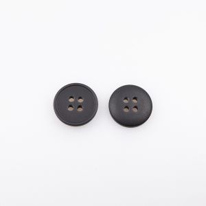 Simple button / 15 mm / Black