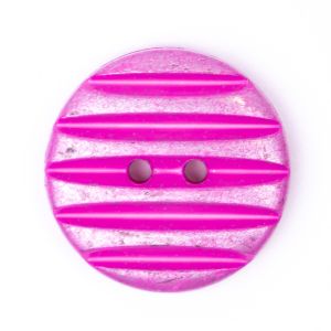 Button / Grooved vintage / 23 mm / Pink