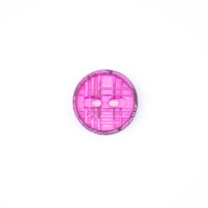 Button / Embossed Vintage / 15 mm / Pink