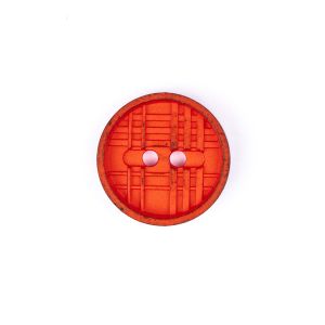 Button / Embossed Vintage / 20 mm / Red