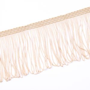 Dress fringe / Beige 605 / 75 mm